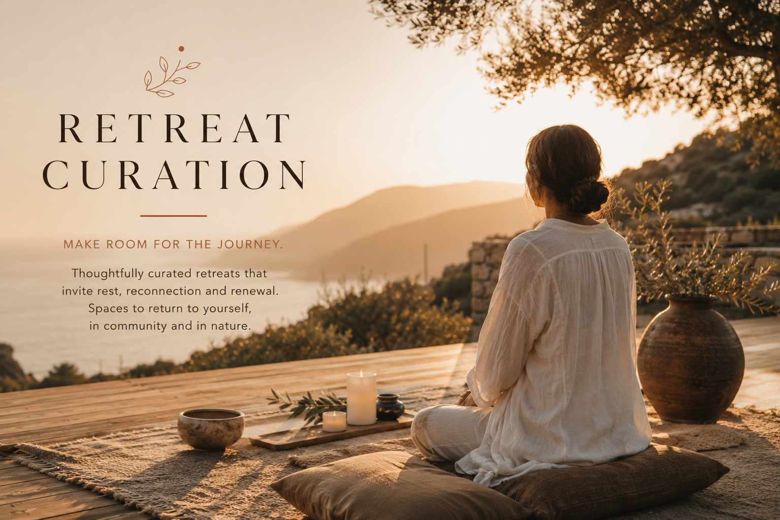 Serene natural retreat environment